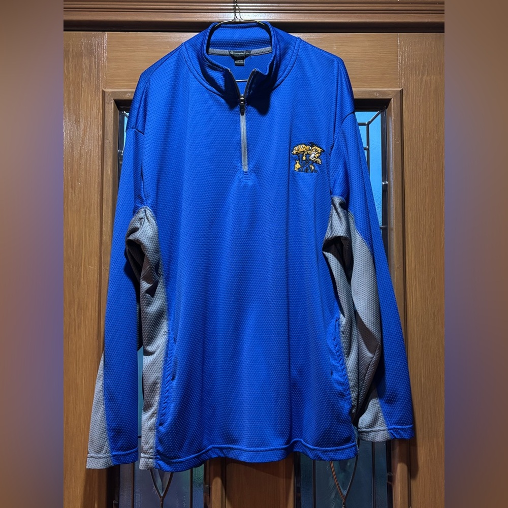 University of KY Champion Blue and Gray Quarter-zip Pullover